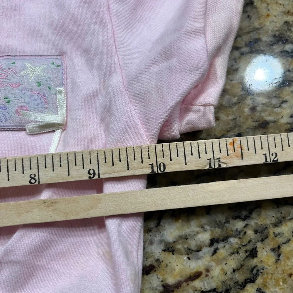 Vitamins Baby Girl Pink Shrug Bolero Cardigan Seashell Patch 0-3 Months